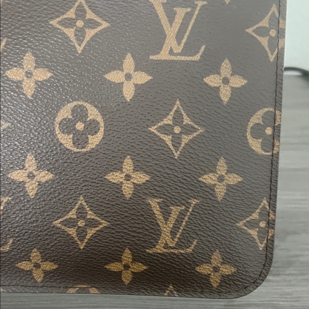 Louis Vuitton Brown and Tan Monogram Clutch - Picture 8 of 16
